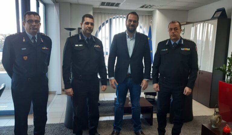 Στον Περιφερειάρχη Νεκτάριο Φαρμάκη η  νέα ηγεσία Πυροσβεστικών Υπηρεσιών Δυτικής Ελλάδας