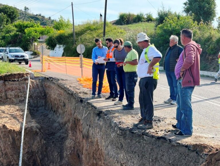 Επίσκεψη Αντιπεριφερειάρχη Π.Ε. Ηλείας Β.Γιαννόπουλου, σε έργα αποκατάστασης κατολίσθησης, και του αισθήματος ασφάλειας στην ΤΚ Αρχαίας Πίσας