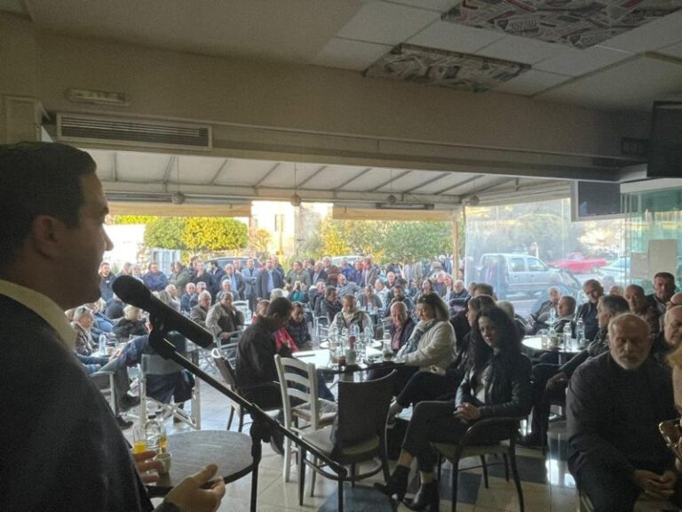 Ενθουσιώδης συγκέντρωση του Μιχ. Κατρίνη στη Ζαχάρω: ‘’ Η Ηλεία με την ψήφο της ανοίγει το δρόμο στη νέα εποχή.’’