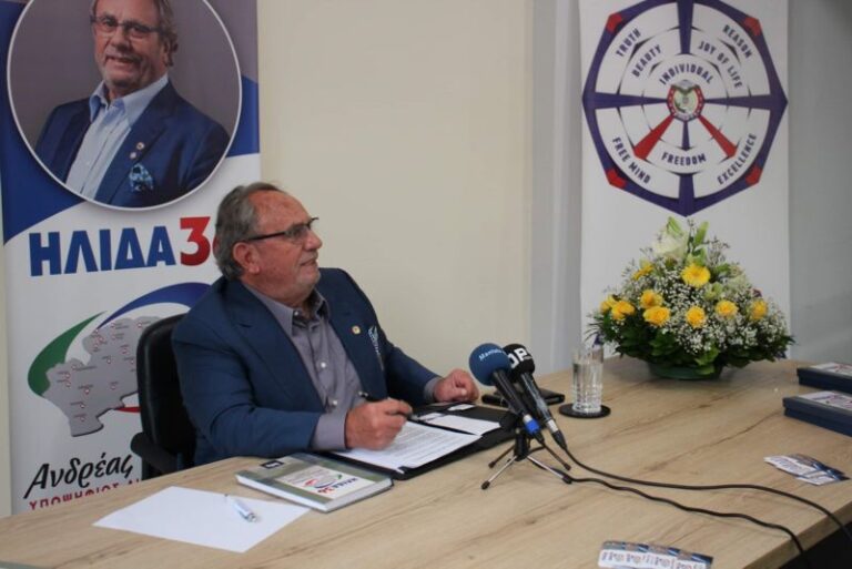 Ανδρέας Παπαδάκος – Επικεφαλής της παράταξης ΗΛΙΔΑ 36:«Ρητά και κατηγορηματικά κατεβαίνω για δήμαρχος στις επερχόμενες εκλογές»