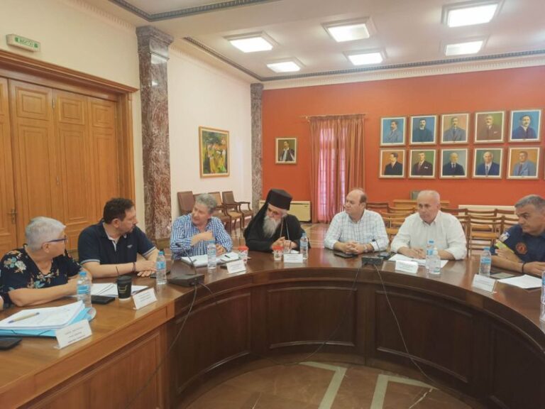 Παρουσία του Μητροπολίτη Ηλείας ολοκληρώθηκαν οι συνεδριάσεις της Ομάδας Εργασίας του Δήμου Πύργου για μέτρα πρόληψης της αντιπυρικής περιόδου