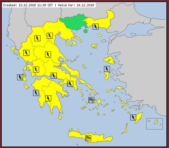 Δυτ. Ελλάδα: Επικίνδυνα καιρικά φαινόμενα με καταιγίδες, χαλαζοπτώσεις και θυελλώδεις άνεμοι