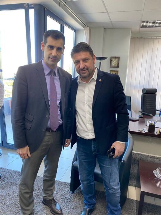 Συνάντηση του  Αντιπεριφερειάρχη Π.Ε Ηλείας κ.Βασίλη Γιαννόπουλου με τον Γεν. Γραμματέα Πολιτικής Προστασίας κ. Νίκο Χαρδαλιά