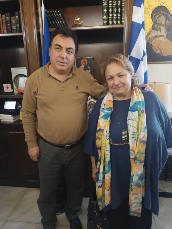 Συνάντηση του Δημάρχου Πύργου Παν. Αντωνακόπουλου με την υποψήφια βουλευτή Ηλείας Βικτωρία Βασιλοπούλου