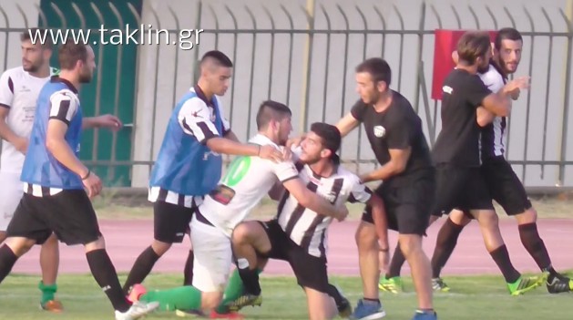 Βίντεο απο τα επεισόδια που αμαύρωσαν τη "φιλική" νίκη της Βάρδας επι της Καλαμάτας