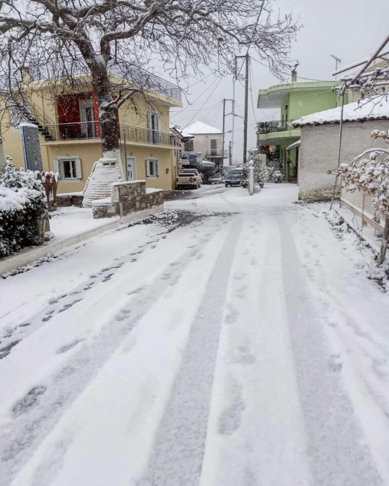 Επιτυχής η διαχείριση της χιονόπτωσης από το Δήμο Αρχαίας Ολυμπίας
