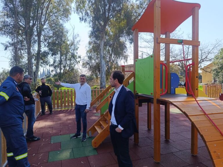 Δήμος Αρχ. Ολυμπίας: Νέα παιδική χαρά στο Στρέφι