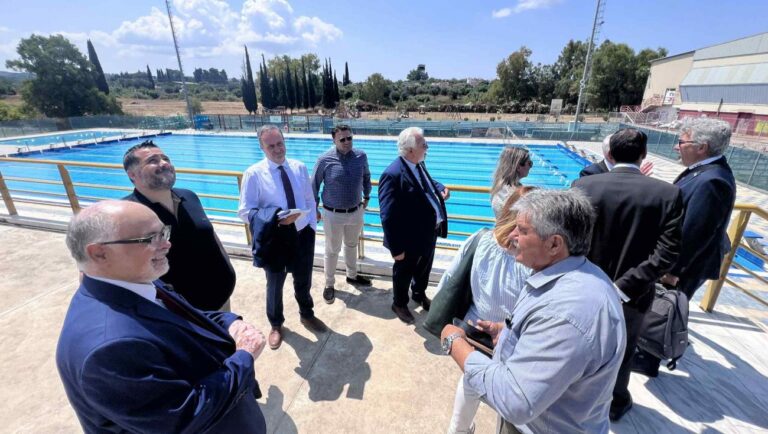 Αυτοψία στις εγκαταστάσεις του Δήμου Ήλιδας από κλιμάκιο της Εκτελεστικής Επιτροπής των Παγκόσμιων Παιδικών Αγώνων (ICG)για τους Παγκόσμιους Παιδικούς Αγώνες “Ολυμπία – Ήλιδα 2027”